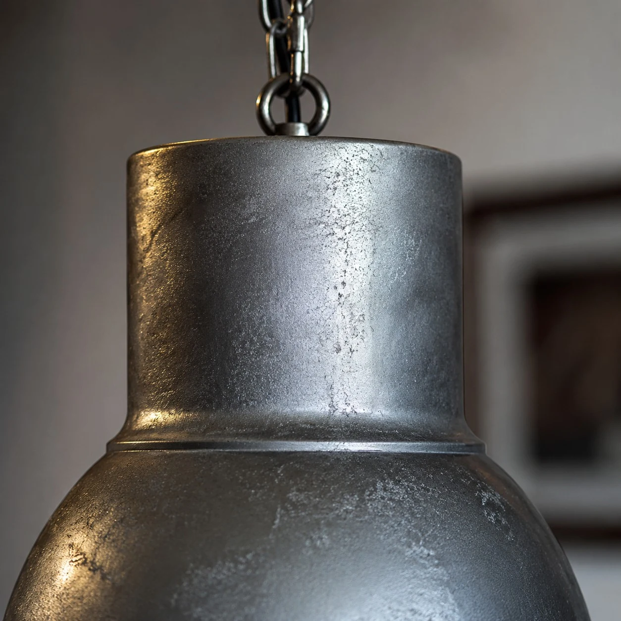 Vintage rust finish industrial pendant light