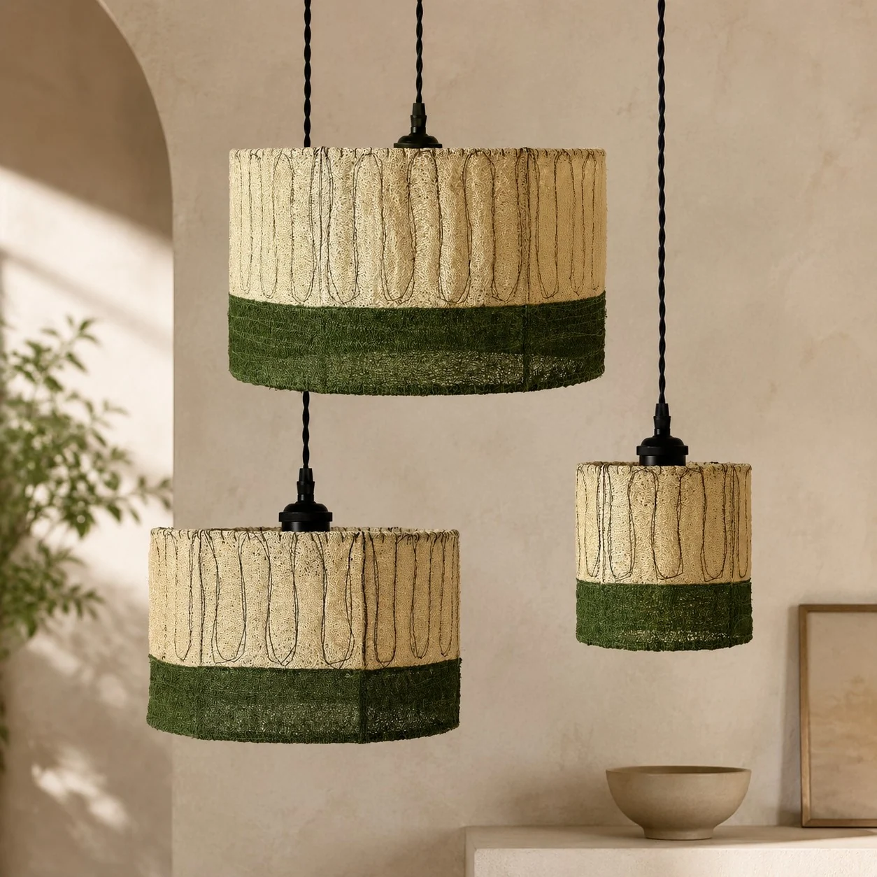 Loofah pendant shade product view