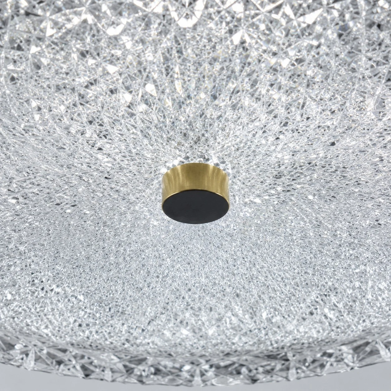 Modern Cut Glass Flush Mount Ceiling Light