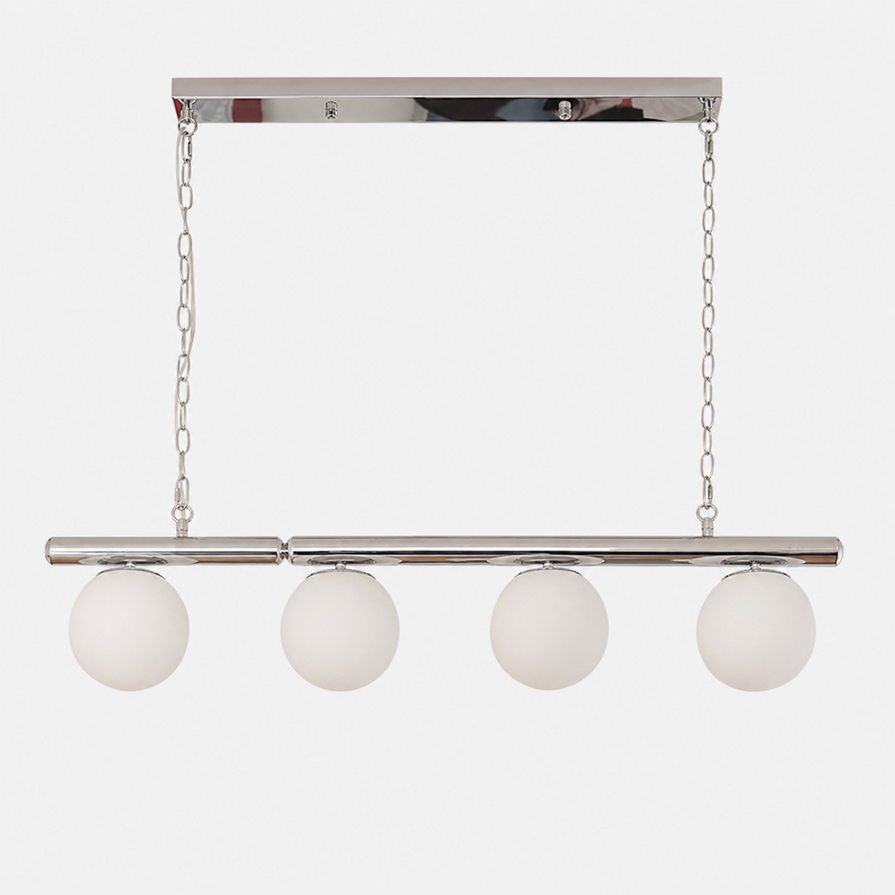 White globe 100 cm Bauhaus chandelier product view