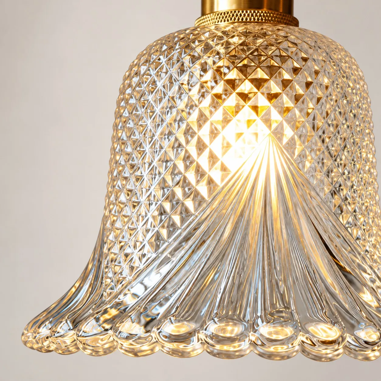 Vintage Green Glass Wall Sconce
