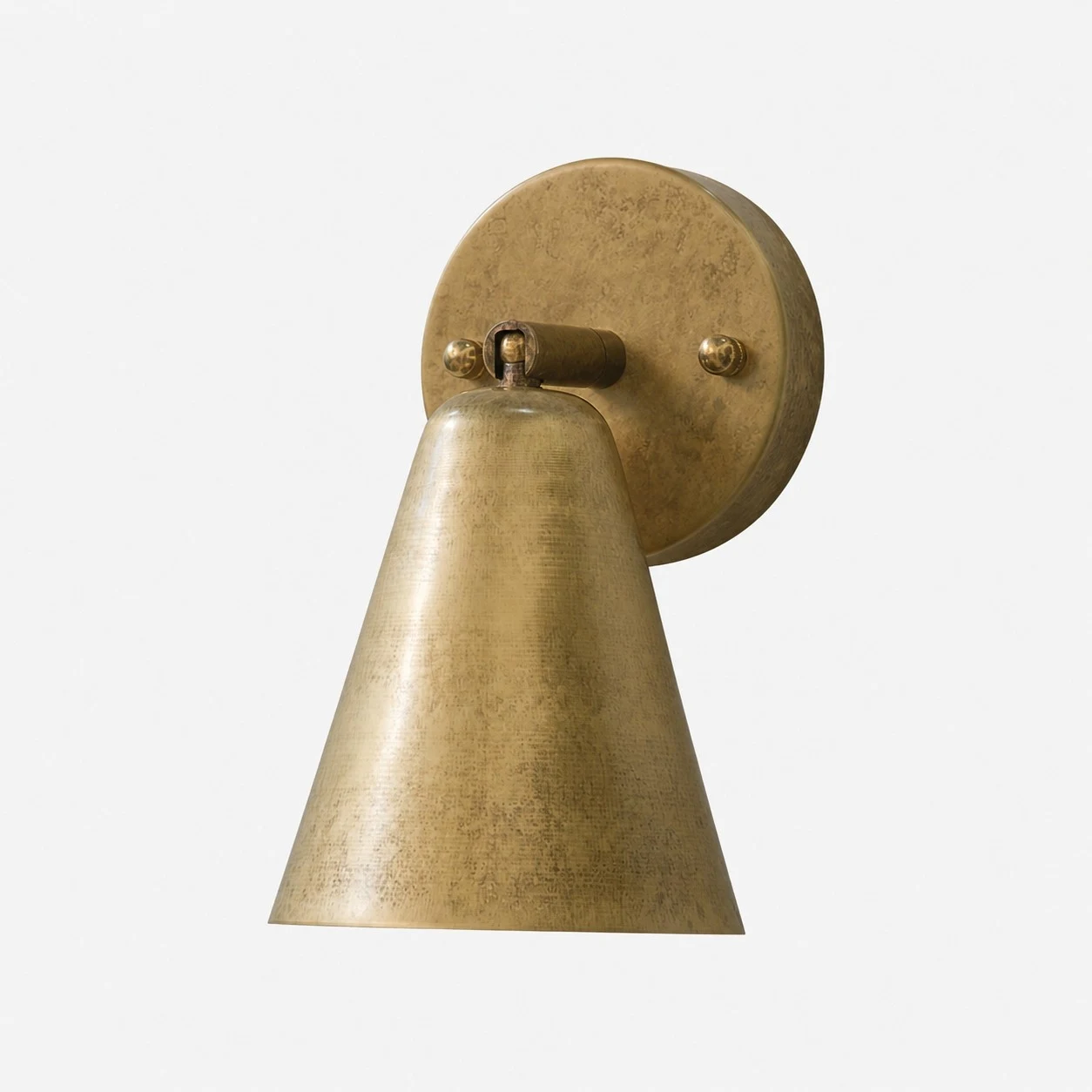 Brass finish wall lamp option