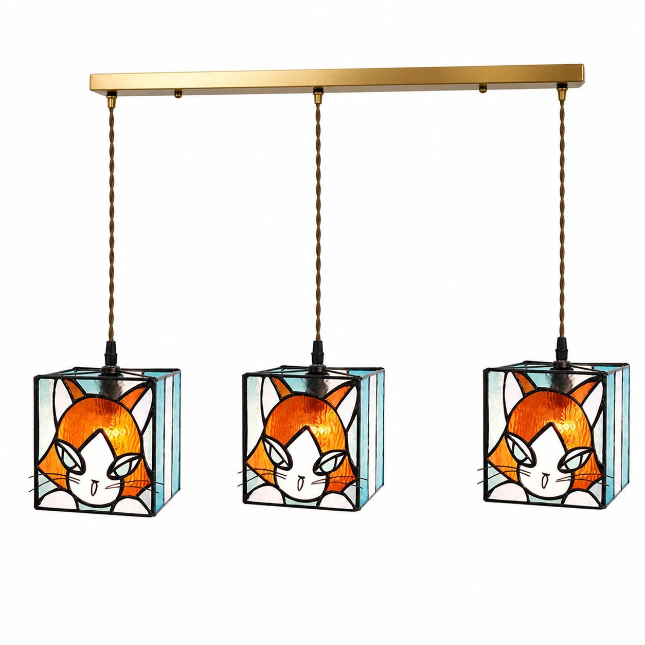 Barre lumineuse linéaire orange ambré à 3 LED 80 cm / 31,5″