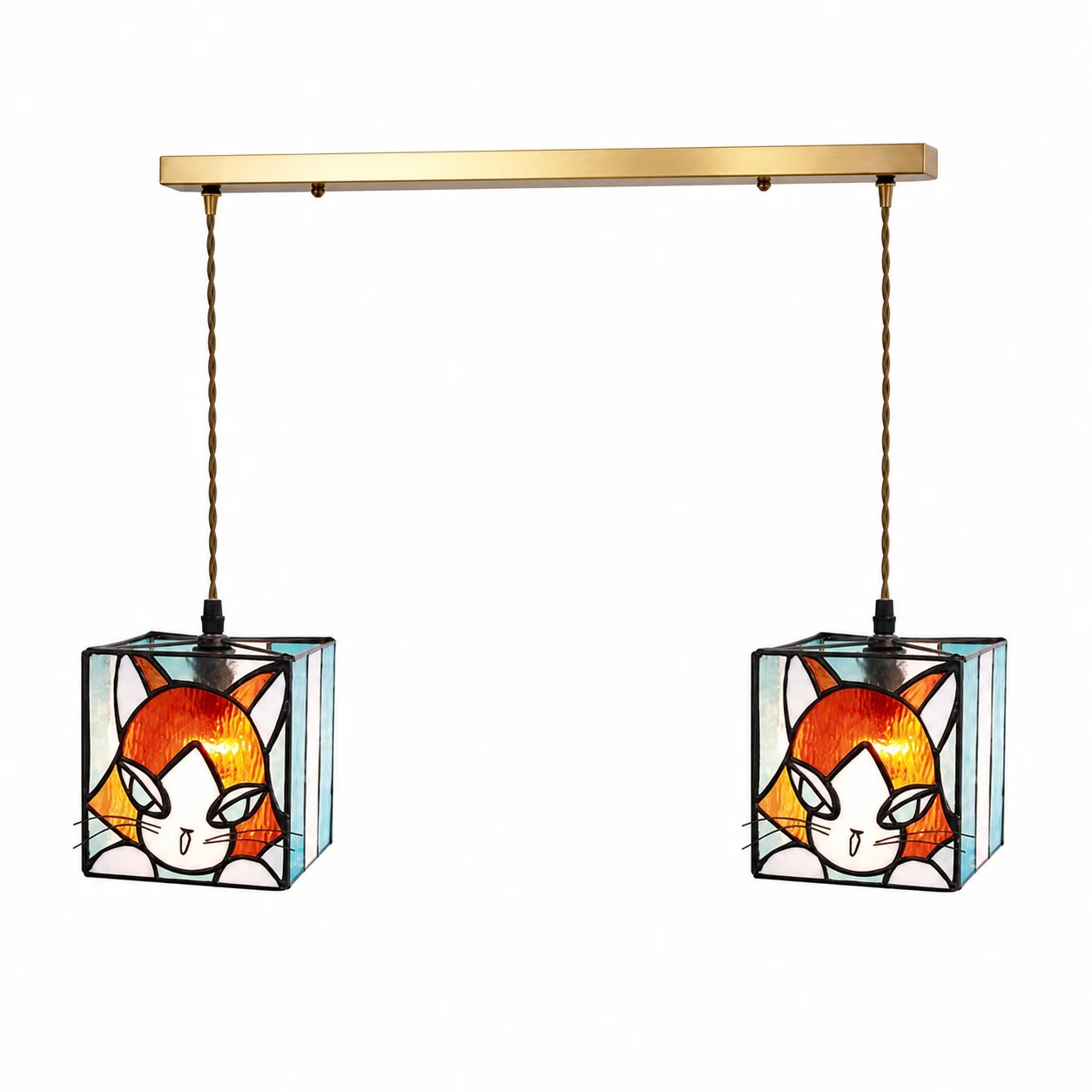 Barre lumineuse linéaire orange ambré à 2 LED 50 cm / 19,7″